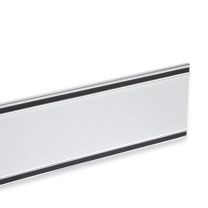 Holley 04-531 Holley Classic Truck Cab Molding; Rear; 3 Pcs.; Silver/Black; Brushed Aluminum; - Truck Part Superstore
