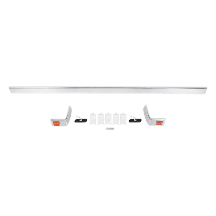 Holley 04-533 Holley Classic Truck Cab Molding; Rear; 3 Pcs.; Silver; Brushed Aluminum; - Truck Part Superstore