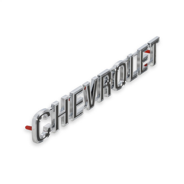 Holley 04-536 Tailgate Emblem; Chrome; CHEVROLET Letters; Incl. Mounting Hardware; - Truck Part Superstore