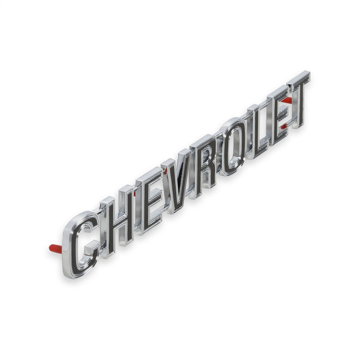 Holley 04-536 Tailgate Emblem; Chrome; CHEVROLET Letters; Incl. Mounting Hardware; - Truck Part Superstore