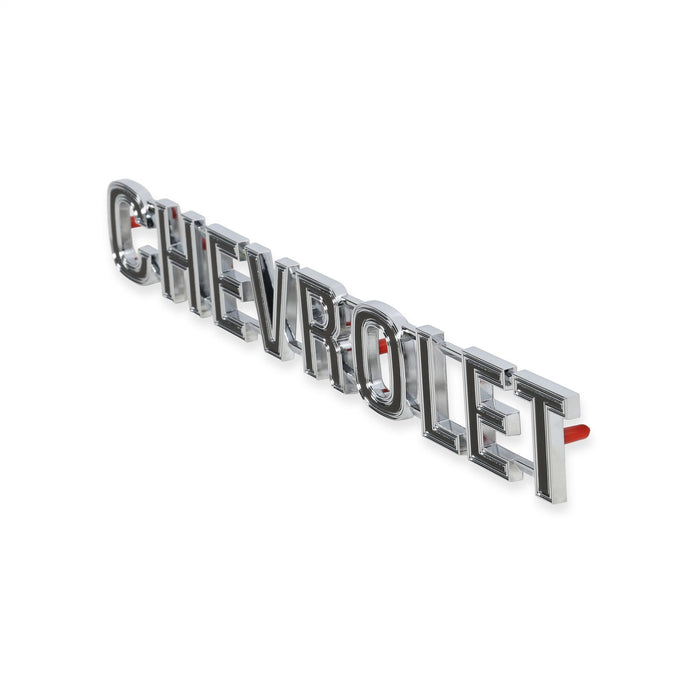 Holley 04-536 Tailgate Emblem; Chrome; CHEVROLET Letters; Incl. Mounting Hardware; - Truck Part Superstore