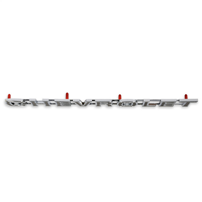 Holley 04-536 Tailgate Emblem; Chrome; CHEVROLET Letters; Incl. Mounting Hardware; - Truck Part Superstore