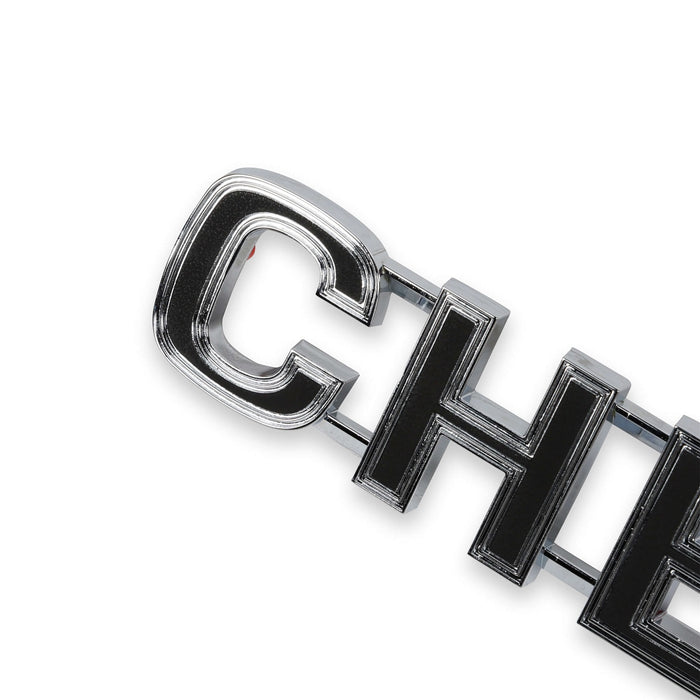 Holley 04-536 Tailgate Emblem; Chrome; CHEVROLET Letters; Incl. Mounting Hardware; - Truck Part Superstore