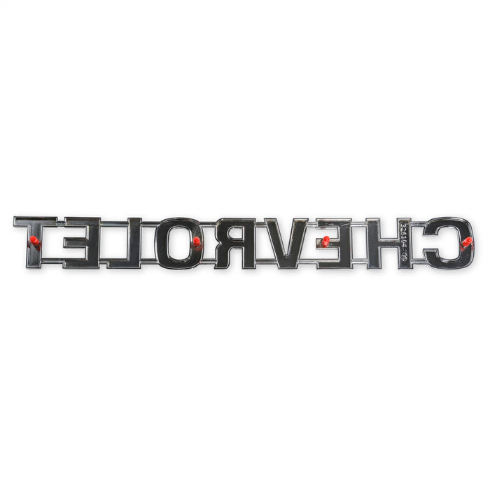 Holley 04-536 Tailgate Emblem; Chrome; CHEVROLET Letters; Incl. Mounting Hardware; - Truck Part Superstore