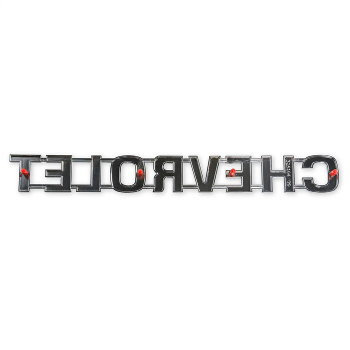 Holley 04-536 Tailgate Emblem; Chrome; CHEVROLET Letters; Incl. Mounting Hardware; - Truck Part Superstore