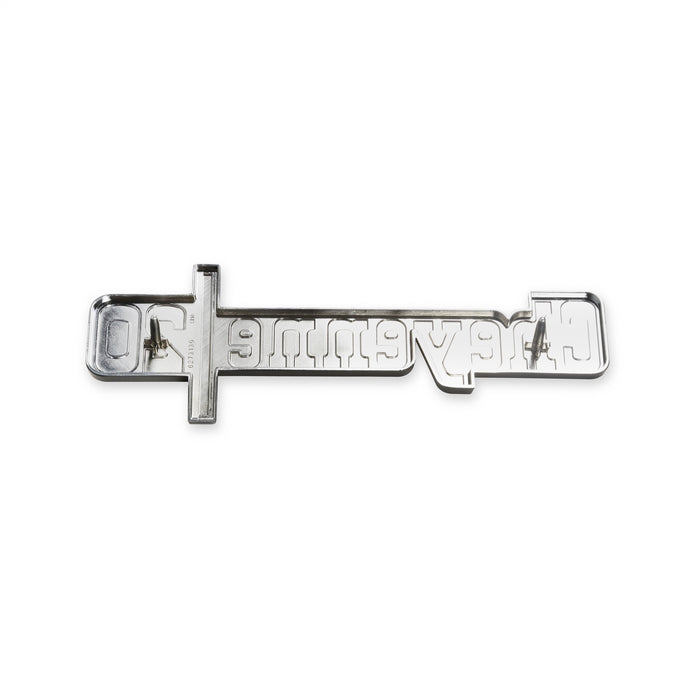 Holley 04-538 Fender Emblem; Silver/Gold; Incl. Mounting Hardware; Pair; CHEYENNE 20; - Truck Part Superstore