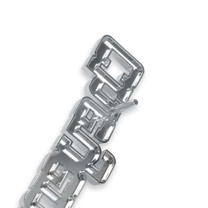Holley 04-539 Fender Emblem; Silver/Red; Incl. Mounting Hardware; Pair; CHEYENNE 10; - Truck Part Superstore