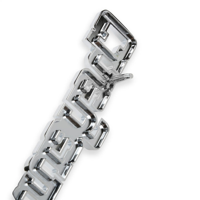 Holley 04-540 Fender Emblem; Silver/Red; Incl. Mounting Hardware; Pair; CHEYENNE 20; - Truck Part Superstore