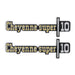 Holley 04-541 Fender Emblem; Silver/Gold; Incl. Mounting Hardware; Pair; CHEYENNE SUPER 10; - Truck Part Superstore