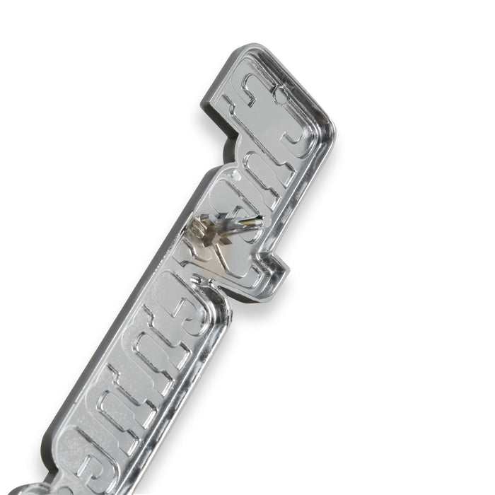 Holley 04-541 Fender Emblem; Silver/Gold; Incl. Mounting Hardware; Pair; CHEYENNE SUPER 10; - Truck Part Superstore