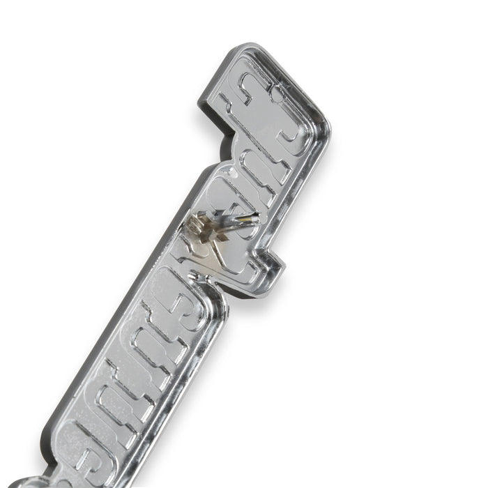 Holley 04-541 Fender Emblem; Silver/Gold; Incl. Mounting Hardware; Pair; CHEYENNE SUPER 10; - Truck Part Superstore