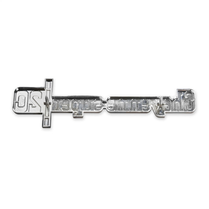 Holley 04-542 Fender Emblem; Silver/Gold; Incl. Mounting Hardware; Pair; CHEYENNE SUPER 20; - Truck Part Superstore