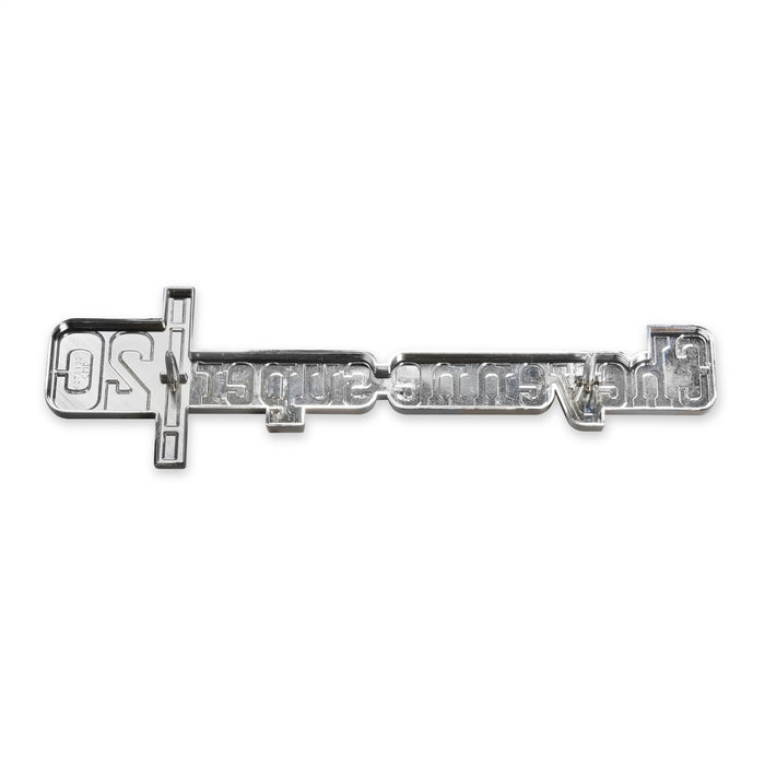 Holley 04-542 Fender Emblem; Silver/Gold; Incl. Mounting Hardware; Pair; CHEYENNE SUPER 20; - Truck Part Superstore
