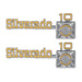 Holley 04-544 Fender Emblem; Silver/Yellow; Incl. Mounting Hardware; Pair; SILVERADO 10; - Truck Part Superstore