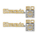 Holley 04-545 Fender Emblem; Silver/Yellow; Incl. Mounting Hardware; Pair; SILVERADO 20; - Truck Part Superstore