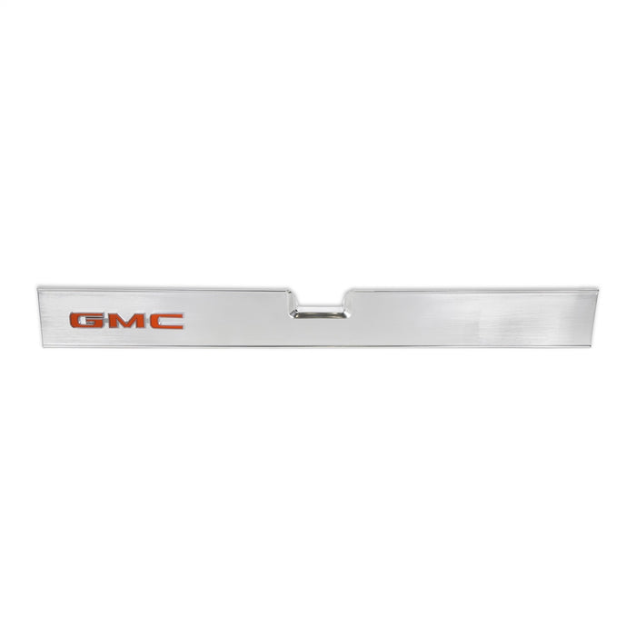 Holley 04-561 Holley Classic Truck Tailgate Panel; GMC; Silver; Brushed Aluminum; Red Letter; - Truck Part Superstore