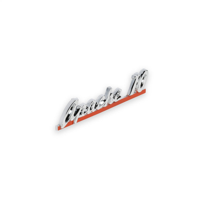 Holley 04-564 Fender Emblem; Red/Silver; Incl. All Factory Mounting Points; Pair; APACHE 10; - Truck Part Superstore