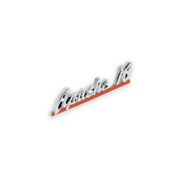 Holley 04-564 Fender Emblem; Red/Silver; Incl. All Factory Mounting Points; Pair; APACHE 10; - Truck Part Superstore