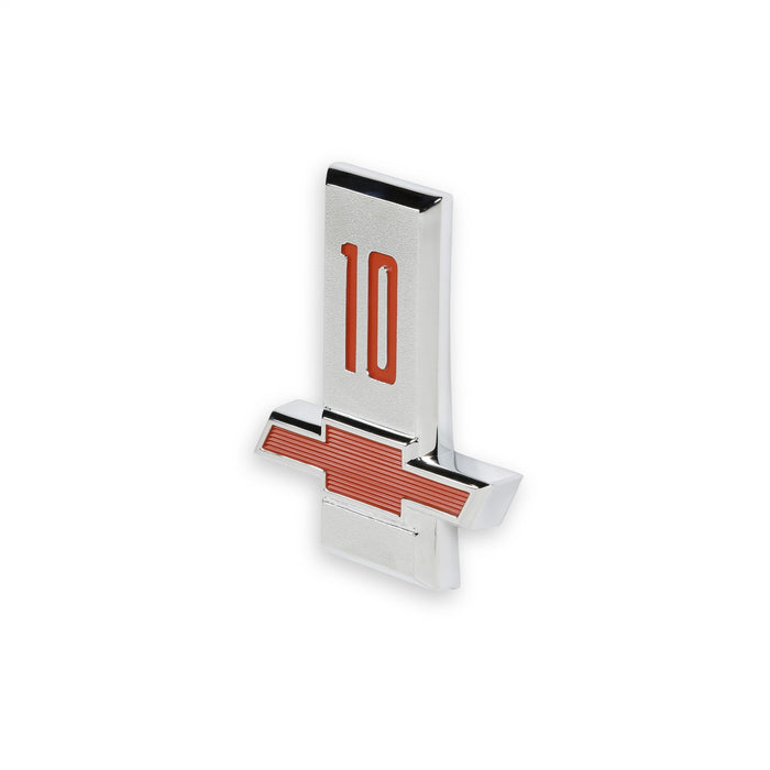 Holley 04-566 Fender Emblem; Red/Silver; Incl. All Factory Mounting Points; Pair; CHEVY 10; - Truck Part Superstore
