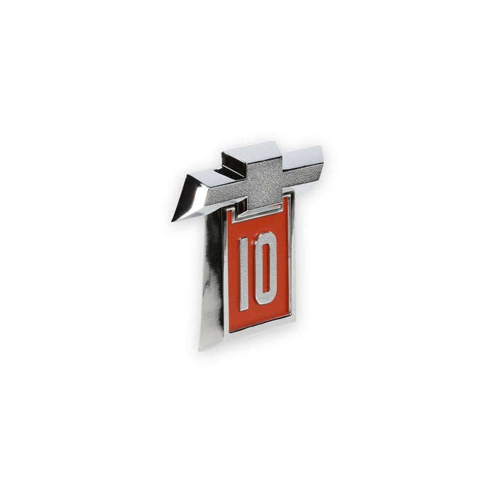 Holley 04-568 Fender Emblem; Red/Silver; Incl. All Factory Mounting Points; Pair; CHEVY 10; - Truck Part Superstore
