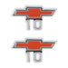 Holley 04-574 Fender Emblem; Red/Silver; Incl. All Factory Mounting Points; Pair; CHEVY 10; - Truck Part Superstore