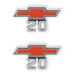 Holley 04-575 Fender Emblem; Red/Silver; Incl. All Factory Mounting Points; Pair; CHEVY 20; - Truck Part Superstore