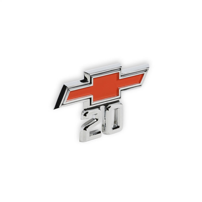 Holley 04-575 Fender Emblem; Red/Silver; Incl. All Factory Mounting Points; Pair; CHEVY 20; - Truck Part Superstore