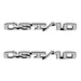 Holley 04-579 Fender Emblem; Black/Silver; Incl. All Factory Mounting Points; Pair; CST/10; - Truck Part Superstore