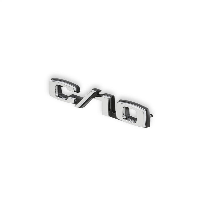 Holley 04-580 Fender Emblem; Black/Silver; Incl. All Factory Mounting Points; Pair; C/10; - Truck Part Superstore