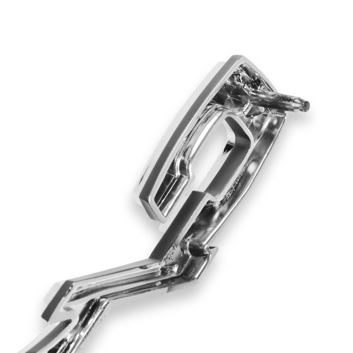 Holley 04-580 Fender Emblem; Black/Silver; Incl. All Factory Mounting Points; Pair; C/10; - Truck Part Superstore