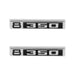 Holley 04-581 Fender Emblem; Black/Silver; Incl. All Factory Mounting Points; Pair; 8/350; - Truck Part Superstore