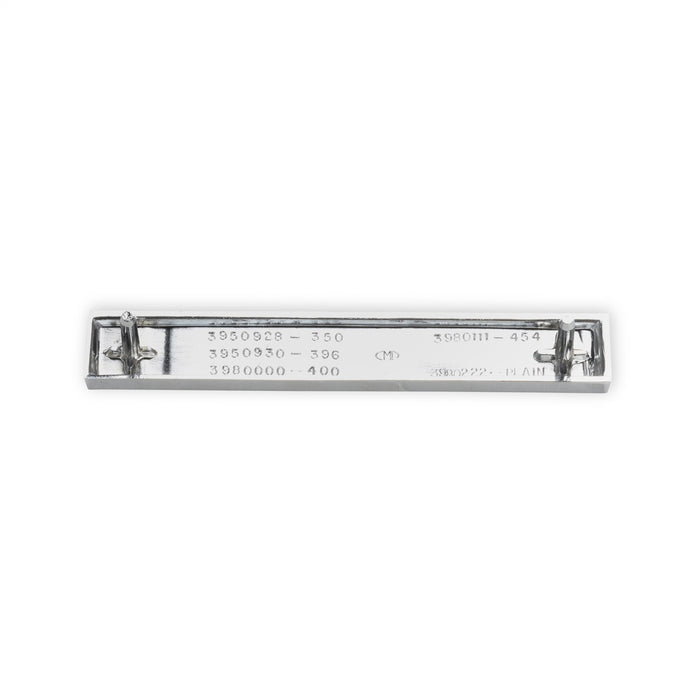 Holley 04-581 Fender Emblem; Black/Silver; Incl. All Factory Mounting Points; Pair; 8/350; - Truck Part Superstore