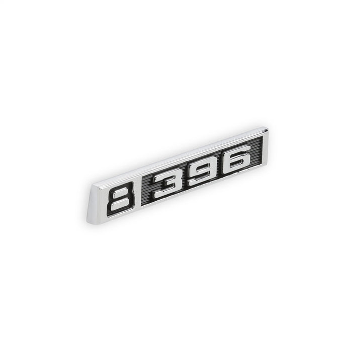 Holley 04-582 Fender Emblem; Black/Silver; Incl. All Factory Mounting Points; Pair; 8/396; - Truck Part Superstore