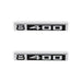 Holley 04-583 Fender Emblem; Black/Silver; Incl. All Factory Mounting Points; Pair; 8/400; - Truck Part Superstore