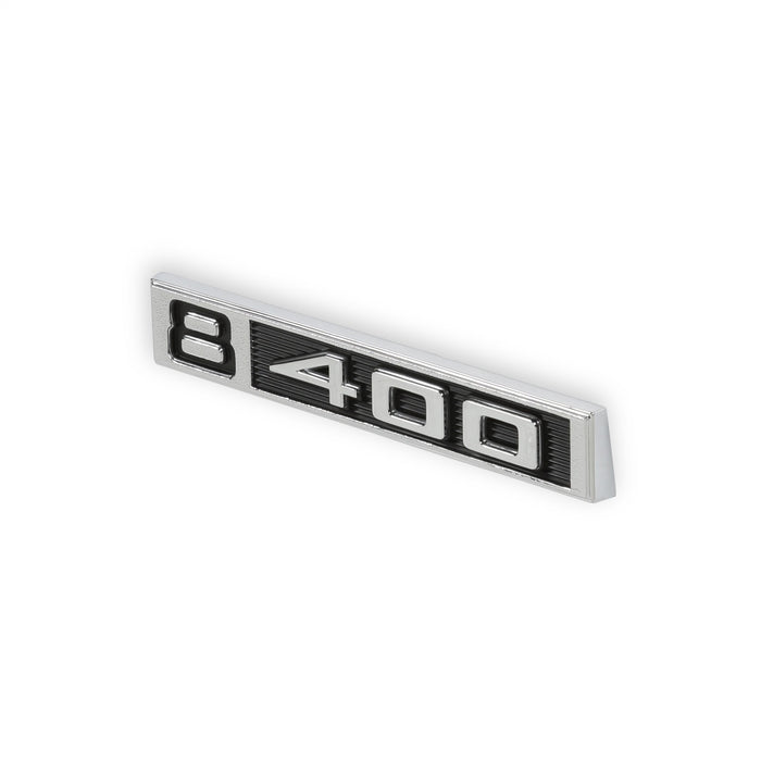 Holley 04-583 Fender Emblem; Black/Silver; Incl. All Factory Mounting Points; Pair; 8/400; - Truck Part Superstore