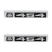 Holley 04-584 Fender Emblem; Black/Silver; Incl. All Factory Mounting Points; Pair; 8/454; - Truck Part Superstore