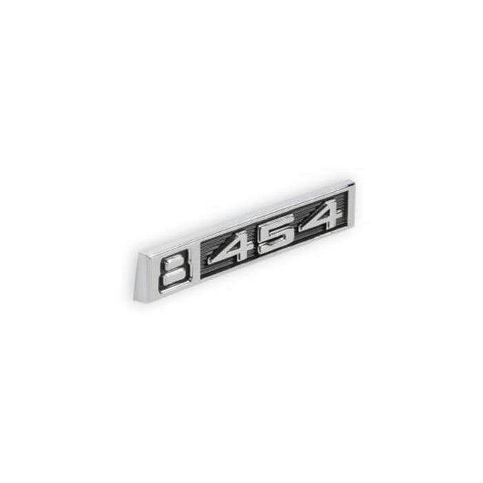 Holley 04-584 Fender Emblem; Black/Silver; Incl. All Factory Mounting Points; Pair; 8/454; - Truck Part Superstore