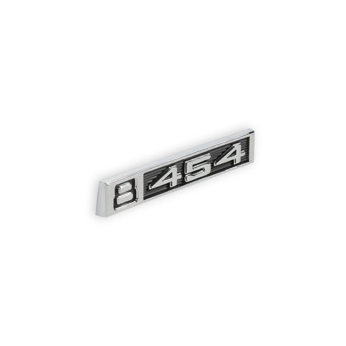 Holley 04-584 Fender Emblem; Black/Silver; Incl. All Factory Mounting Points; Pair; 8/454; - Truck Part Superstore