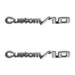 Holley 04-585 Holley Classic Truck Fender Emblem; Silver; Driver/Passenger; Custom/10; Pair; - Truck Part Superstore