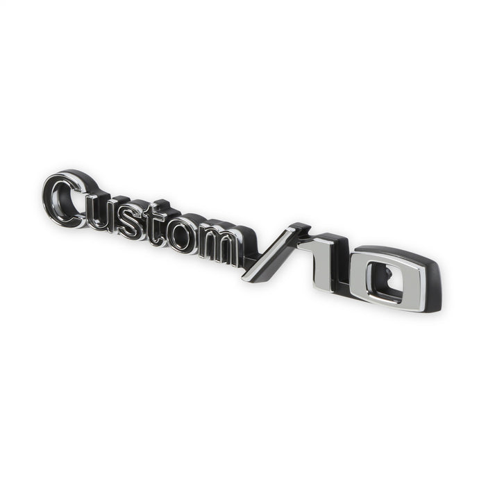 Holley 04-585 Holley Classic Truck Fender Emblem; Silver; Driver/Passenger; Custom/10; Pair; - Truck Part Superstore