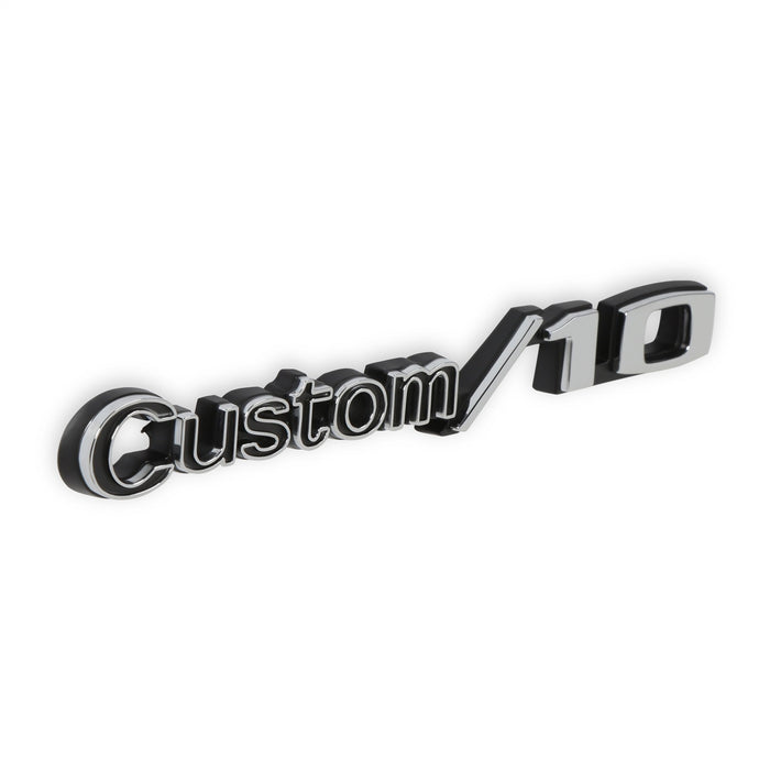 Holley 04-585 Holley Classic Truck Fender Emblem; Silver; Driver/Passenger; Custom/10; Pair; - Truck Part Superstore