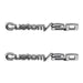 Holley 04-586 Fender Emblem; Black/Silver; Incl. All Factory Mounting Points; Pair; CUSTOM/20; - Truck Part Superstore