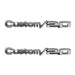 Holley 04-586 Fender Emblem; Black/Silver; Incl. All Factory Mounting Points; Pair; CUSTOM/20; - Truck Part Superstore