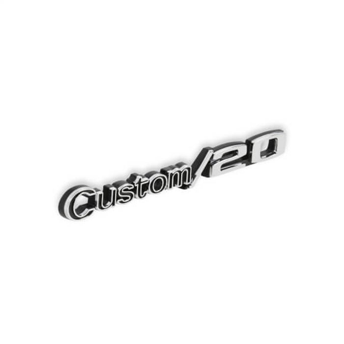Holley 04-586 Fender Emblem; Black/Silver; Incl. All Factory Mounting Points; Pair; CUSTOM/20; - Truck Part Superstore