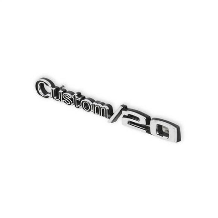 Holley 04-586 Fender Emblem; Black/Silver; Incl. All Factory Mounting Points; Pair; CUSTOM/20; - Truck Part Superstore