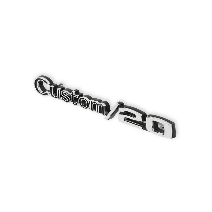 Holley 04-586 Fender Emblem; Black/Silver; Incl. All Factory Mounting Points; Pair; CUSTOM/20; - Truck Part Superstore
