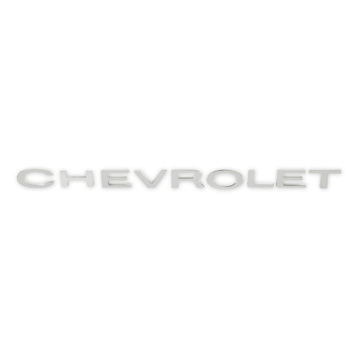 Holley 04-587 Holley Classic Truck Tailgate Emblem; Silver; CHEVROLET Letters; - Truck Part Superstore