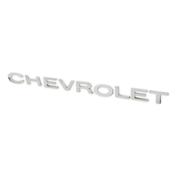 Holley 04-587 Holley Classic Truck Tailgate Emblem; Silver; CHEVROLET Letters; - Truck Part Superstore