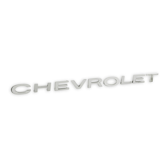 Holley 04-587 Holley Classic Truck Tailgate Emblem; Silver; CHEVROLET Letters; - Truck Part Superstore