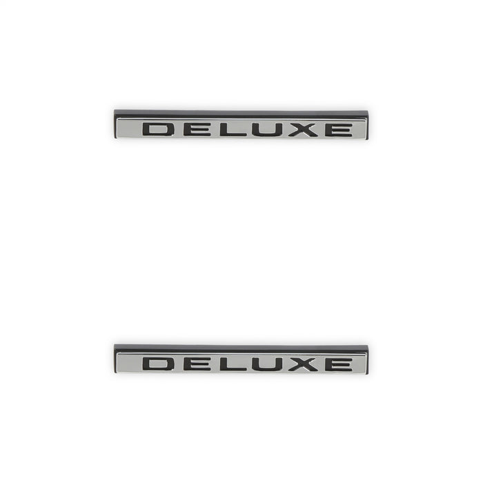 Holley 04-590 Holley Classic Truck Fender Emblem; Silver; Driver/Passenger; DELUXE; Pair; - Truck Part Superstore